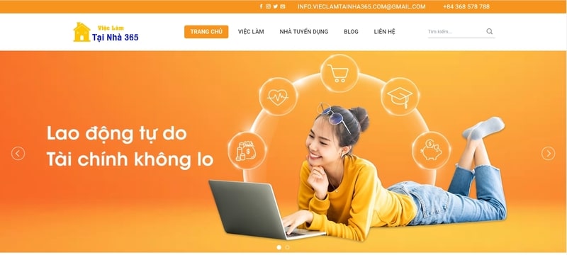 vieclamtainha365.com là website tuyển dụng việc làm tại nhà uy tín