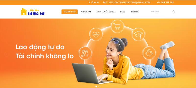 vieclamtainha365 - Web tìm việc tại nhà uy tín